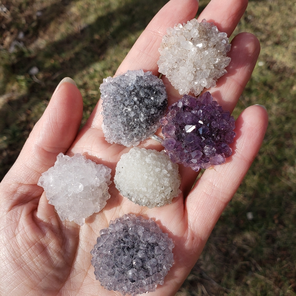 Amethyst Quartz Crystal Rosettes